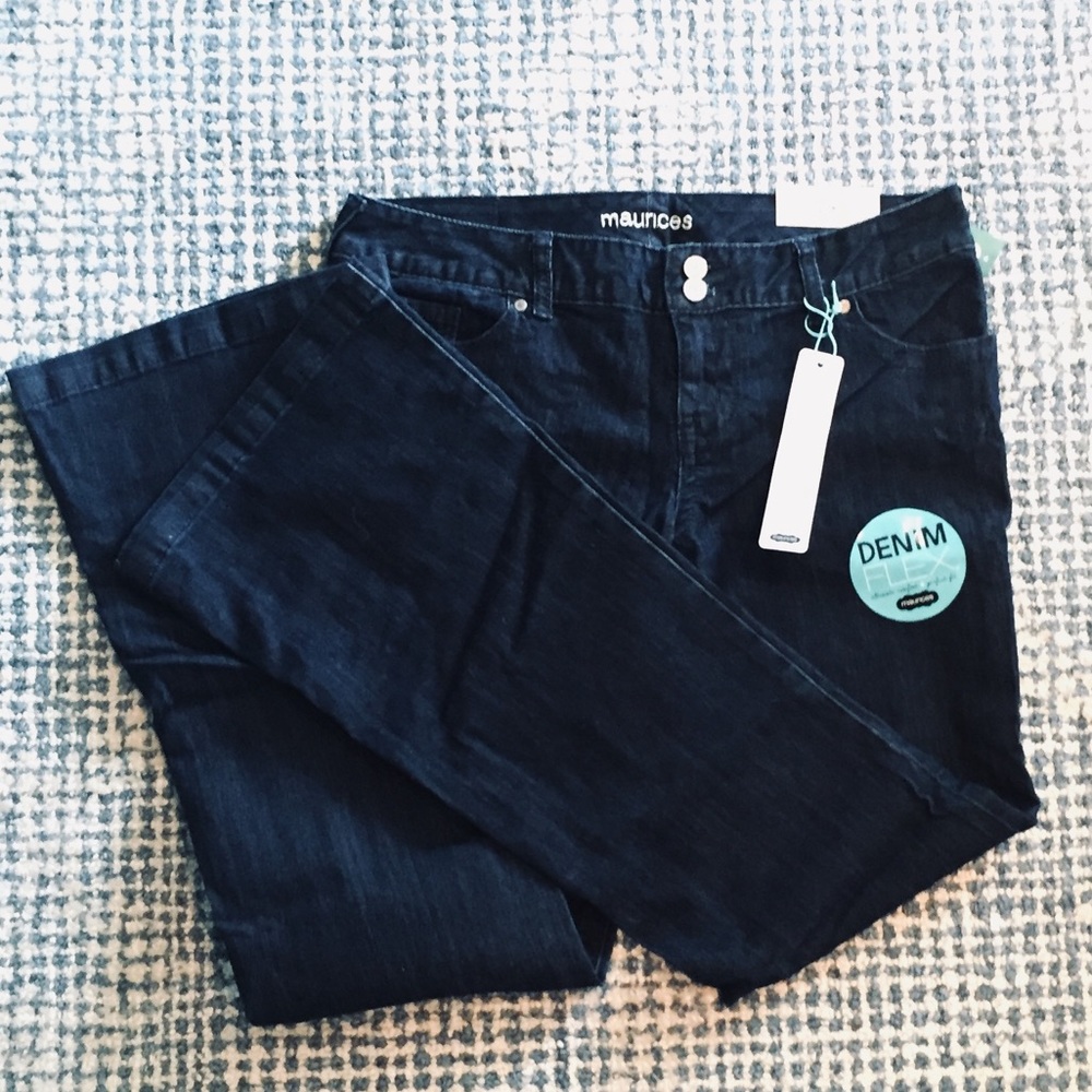 Mauries DenimFlex Super Dark Wash Flare Jeans